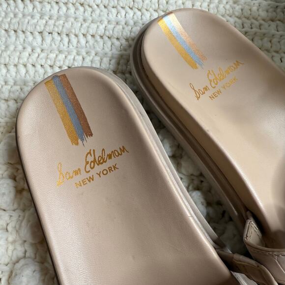 SAM EDELMAN Women's Size 9 Valeri Slide Sandal Shoes French Oak Crocodile Casual - Picture 9 of 11